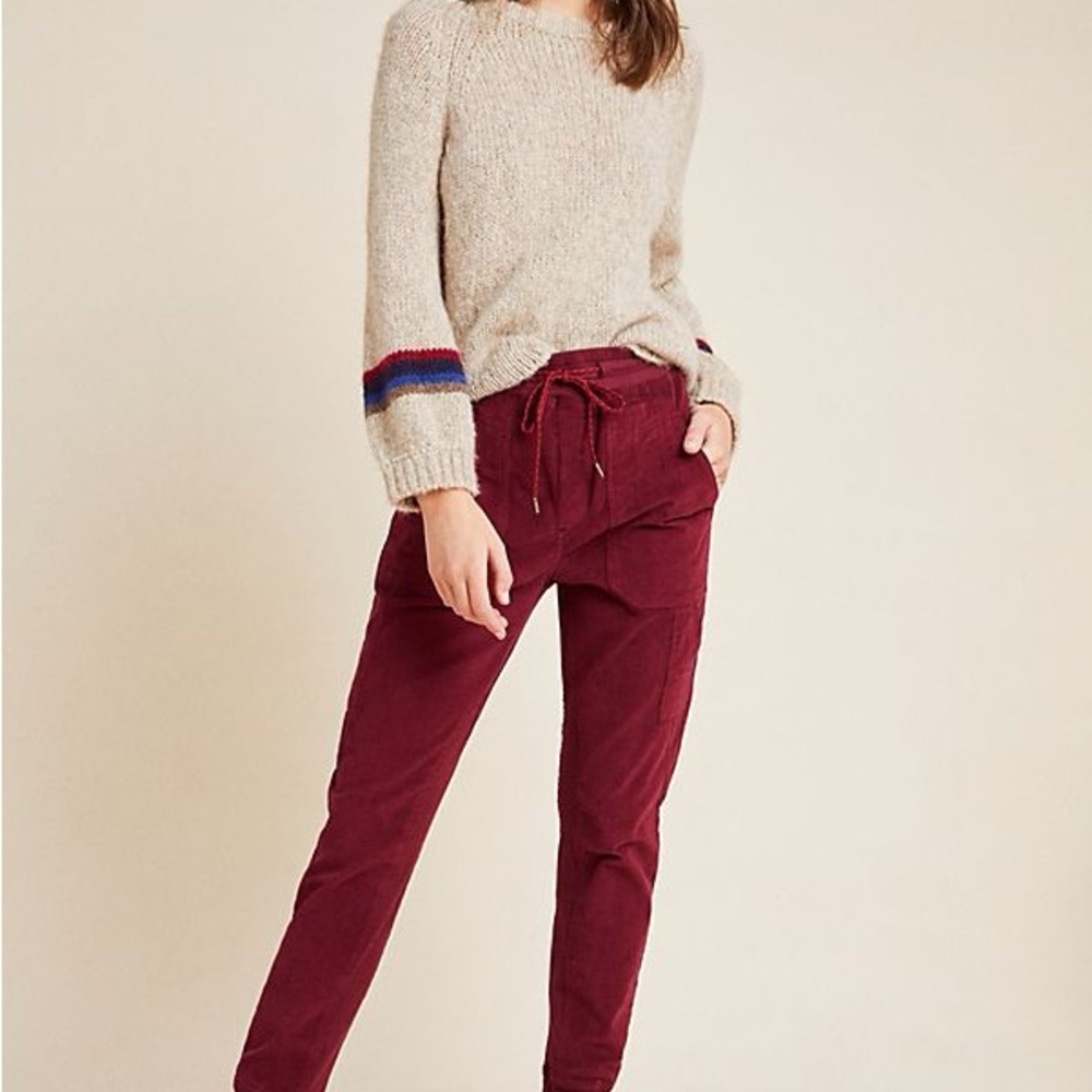 Anthropologie Leigh Corduroy Joggers